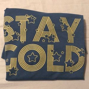 Medium LuLaRoe Liv Stay Gold BNWT